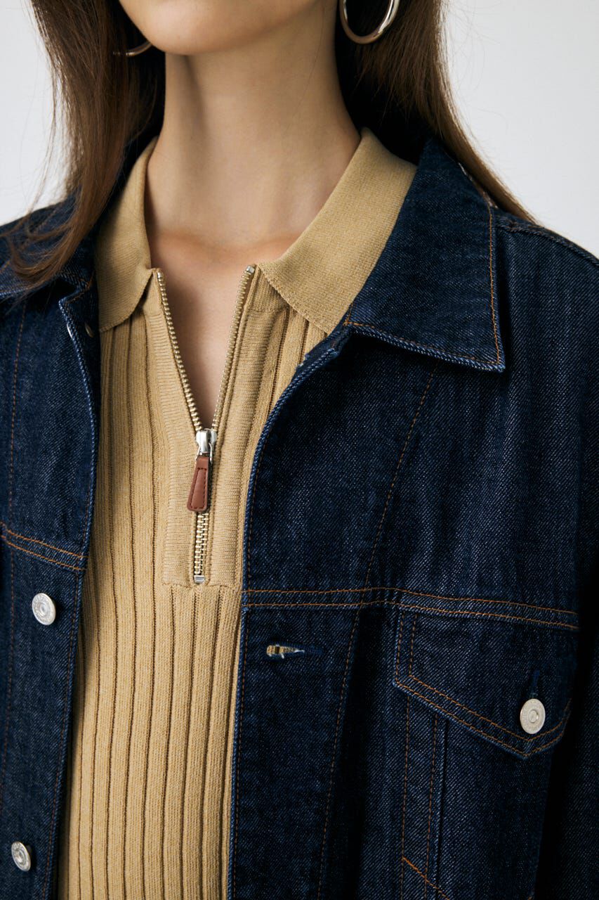 MOUSSY「TENCEL(TM) DENIM  OVER ジャケット」|デニムジャケット|