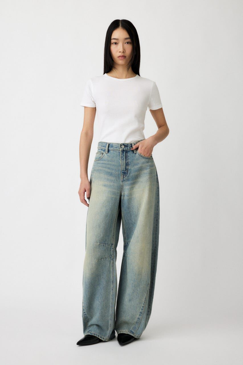 MOUSSY「HORSESHOE バギー」|デニム|