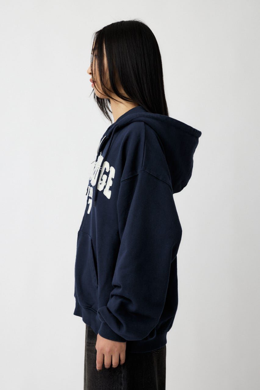 MOUSSY「COLLEGIATE ZIP フーディー」|パーカー|