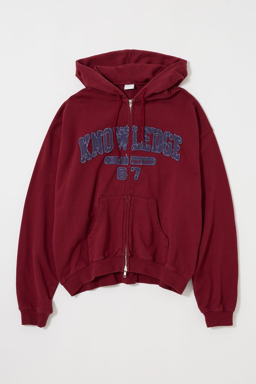 MOUSSY「COLLEGIATE ZIP フーディー」|パーカー|