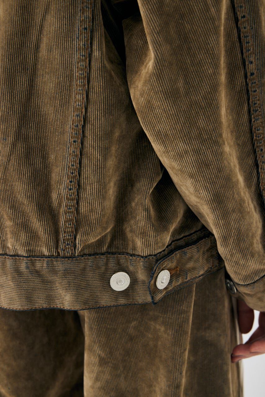MOUSSY「OVERSIZED CORDUROY ジャケット」|デニムジャケット|