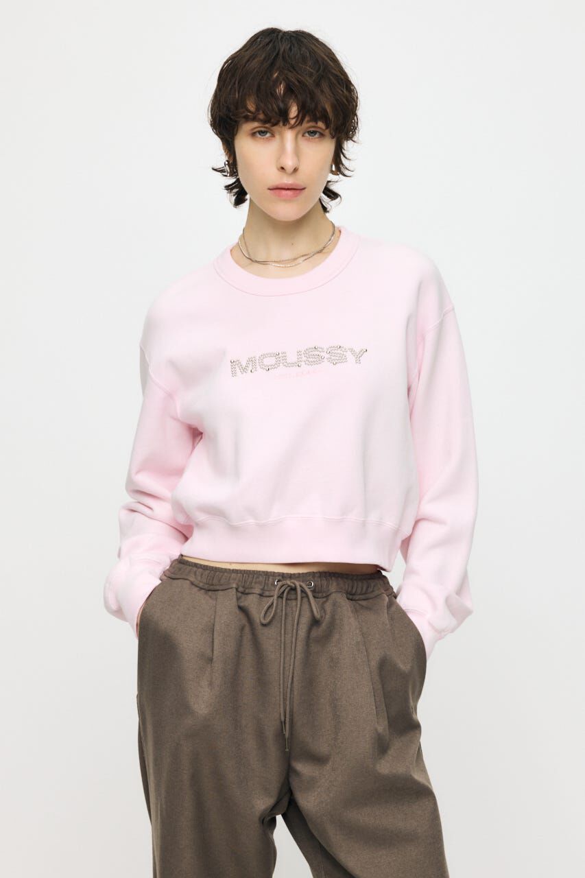 MOUSSY「LITTLE POPS LOGO プルオーバー」|パーカー|L/PNK1