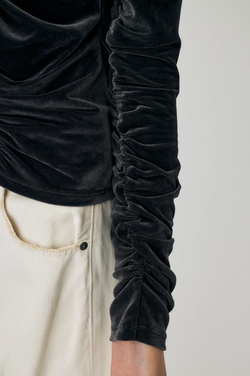 MOUSSY「SHEER VELOUR カーディガン」|Tシャツ・カットソー|