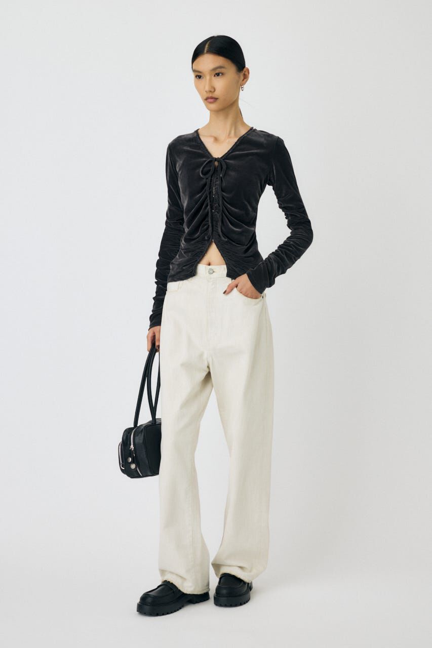 MOUSSY「SHEER VELOUR カーディガン」|Tシャツ・カットソー|