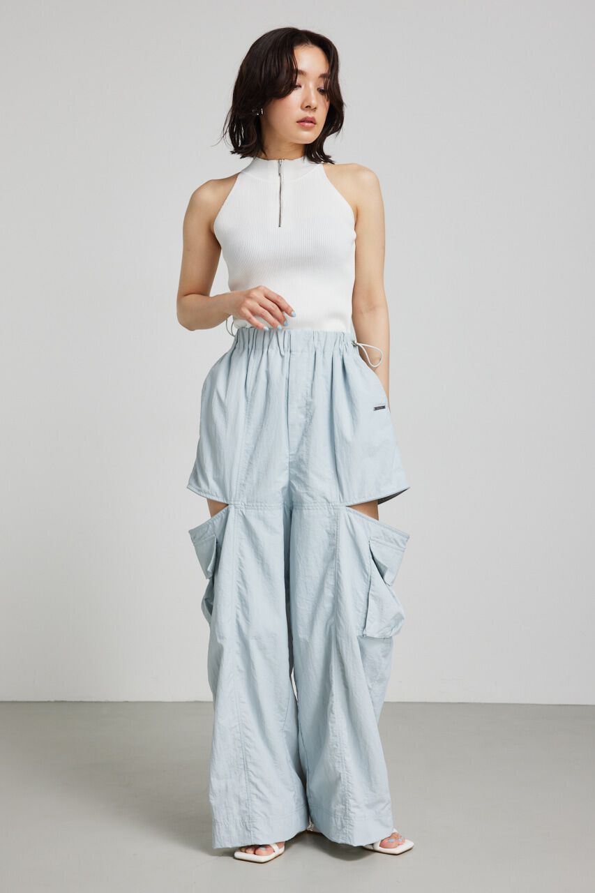 rienda「2WAYチェーンネックアメスリニットトップス」|タンクトップ|