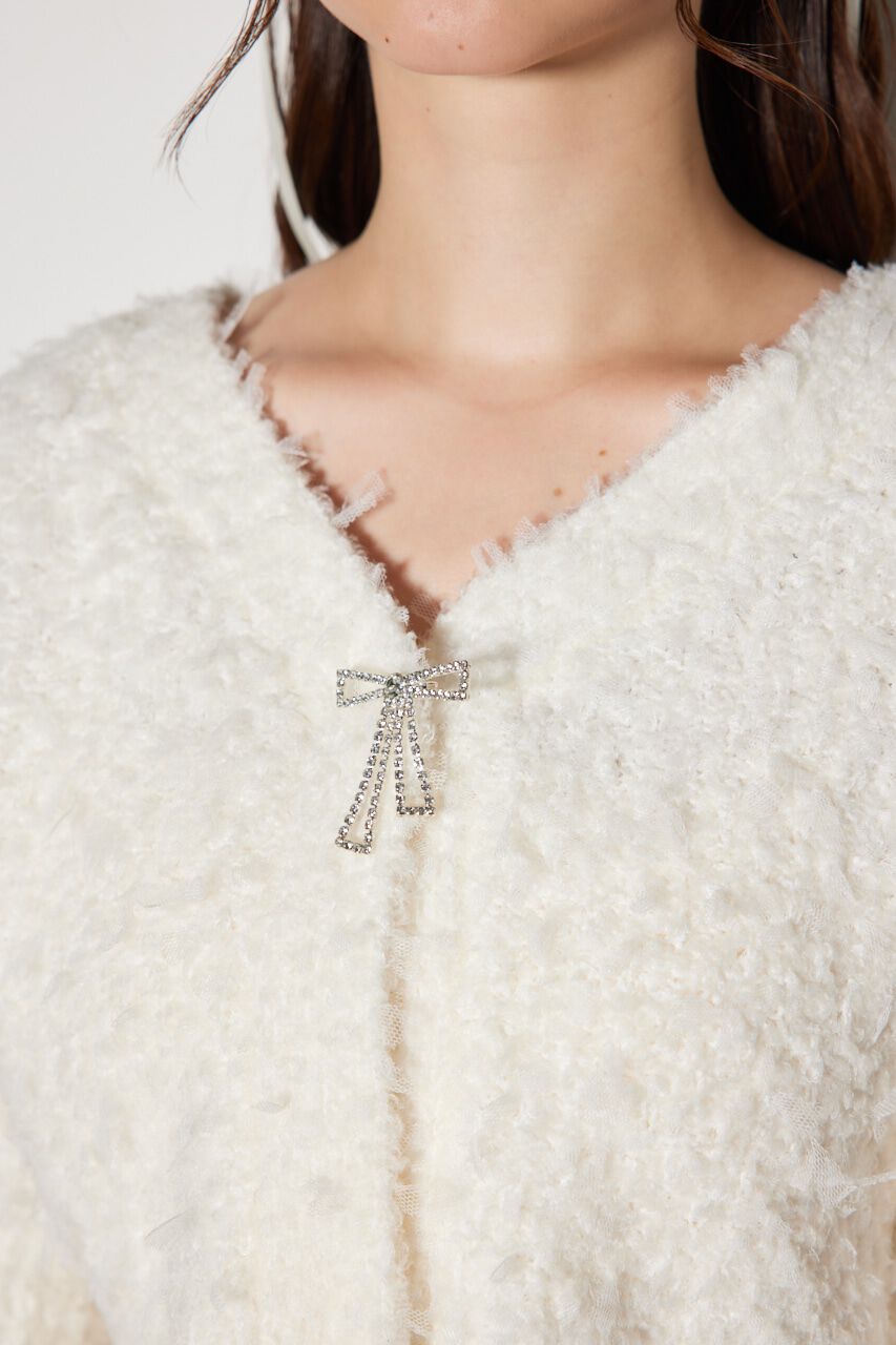 rienda「リボンカーデセットニットワンピース」|ワンピース|