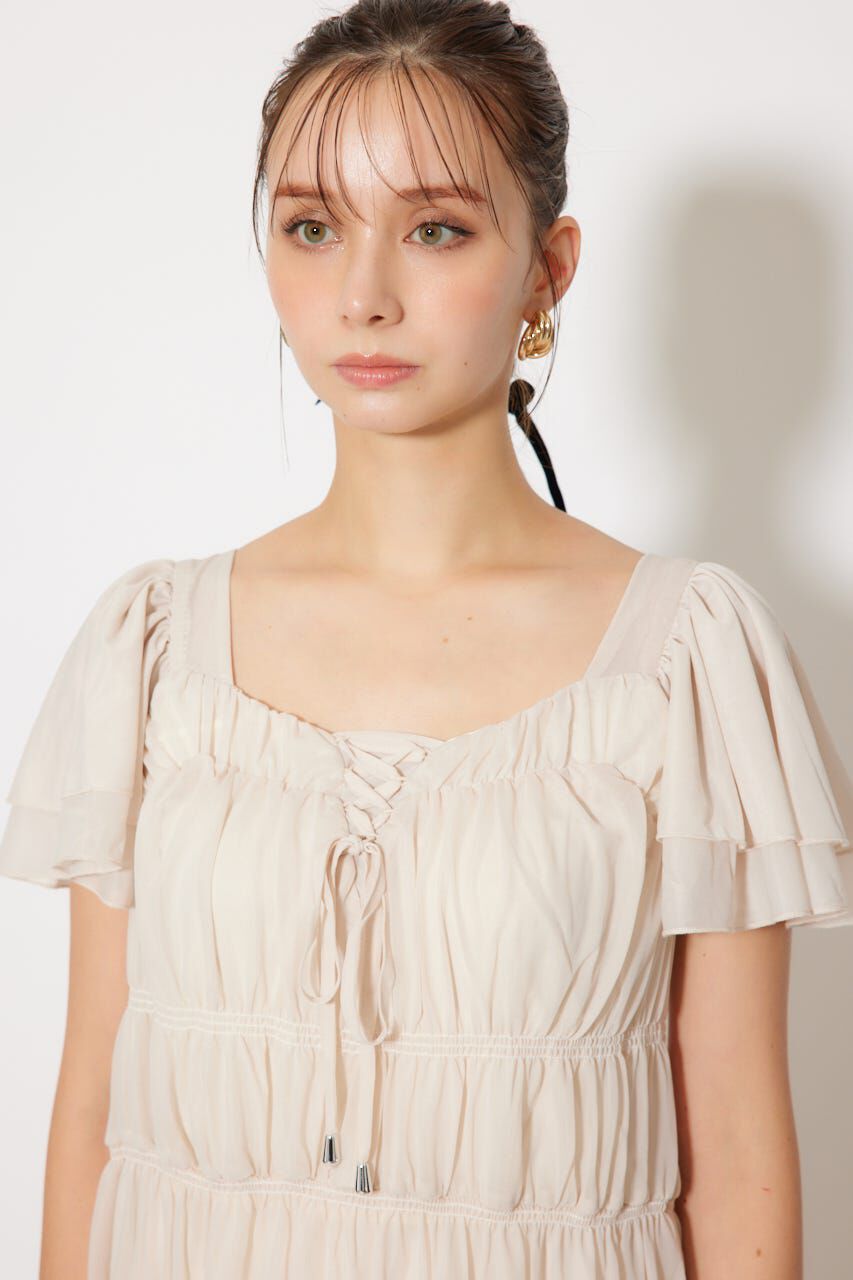 rienda「ワッシャーリラクシーカットワンピース」|ワンピース|