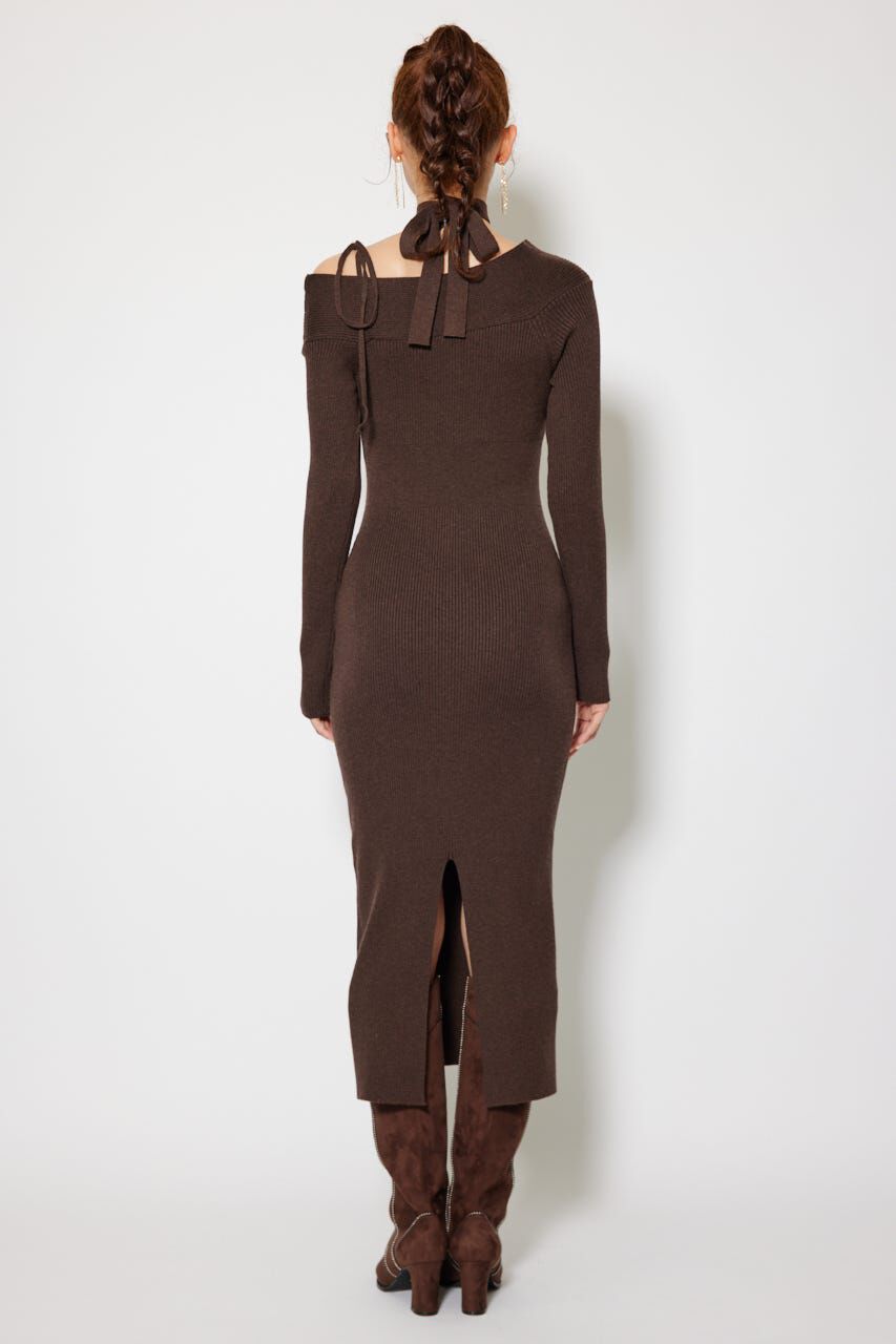 rienda「many wayワンショルニットワンピース」|ワンピース|