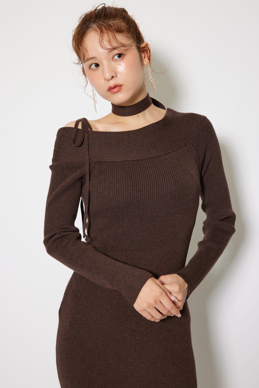 rienda「many wayワンショルニットワンピース」|ワンピース|