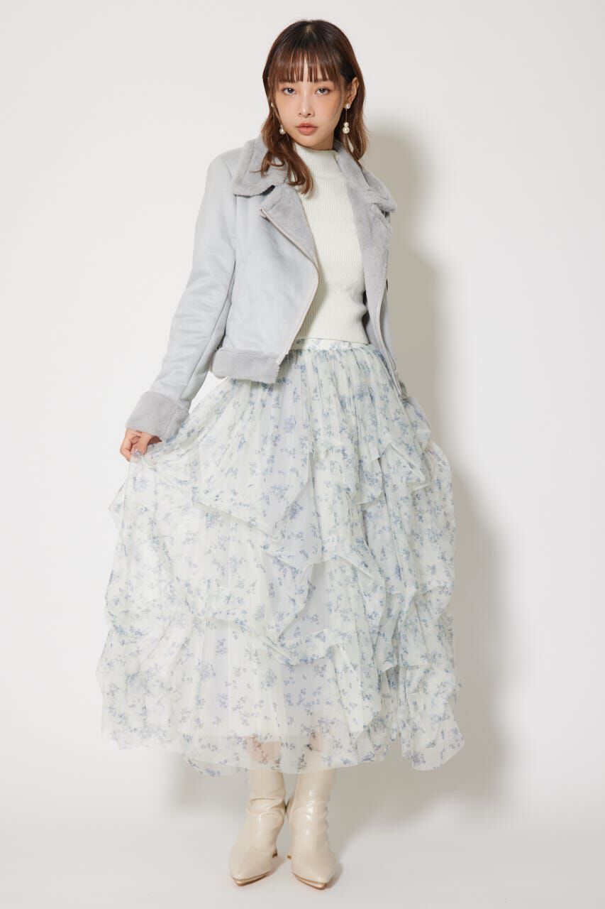 rienda「25AWフェイクスエードムートンライダースジャケット」|その他|