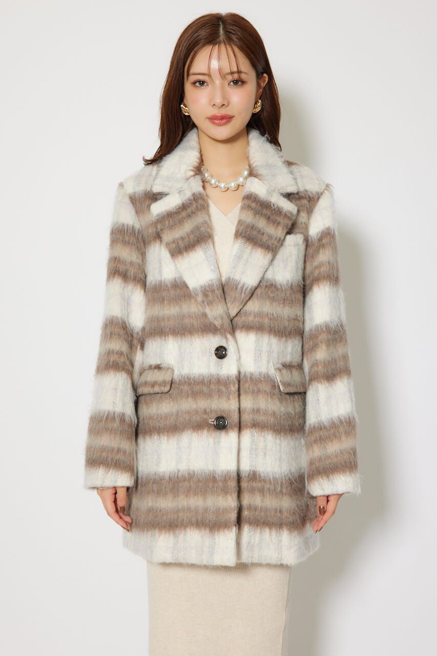 rienda「シングルシャギーテーラードジャケットコート」|その他|