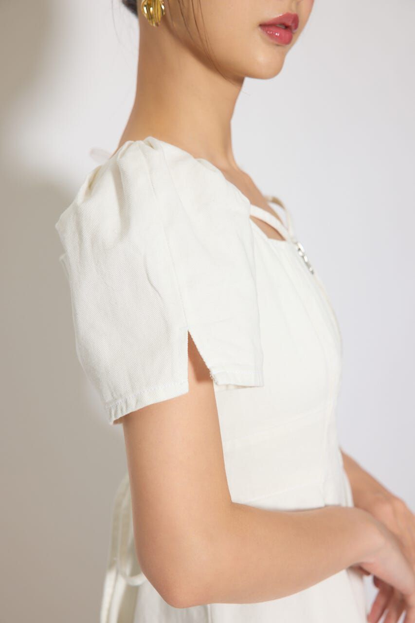 rienda「フロントジップマーメイドデニムミニワンピース」|ワンピース|