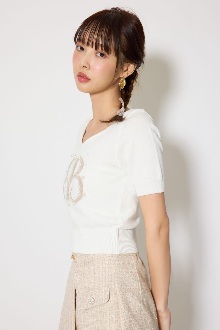rienda「ジャガードRニットトップス」|ニット・セーター|
