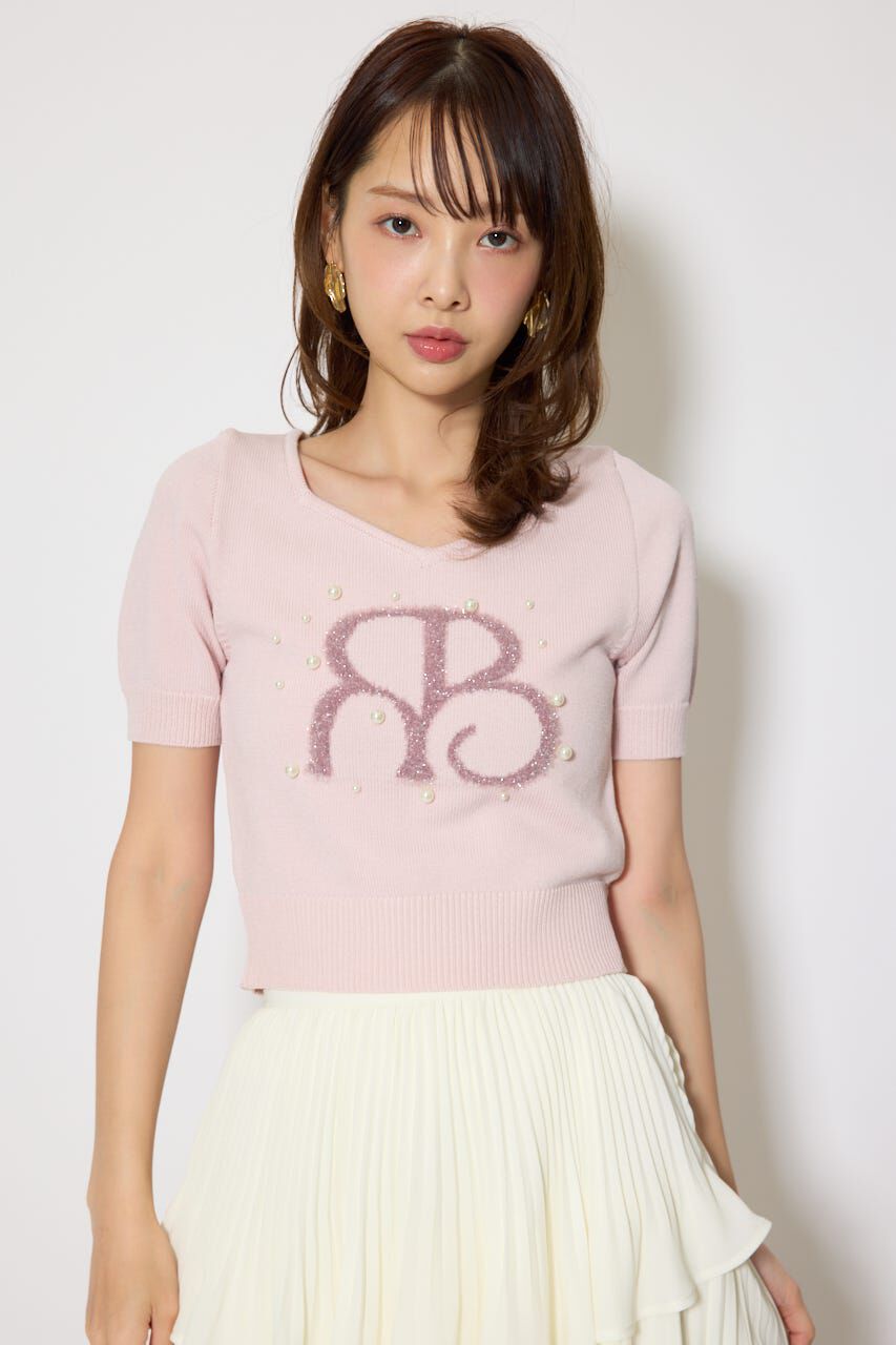 rienda「ジャガードRニットトップス」|ニット・セーター|