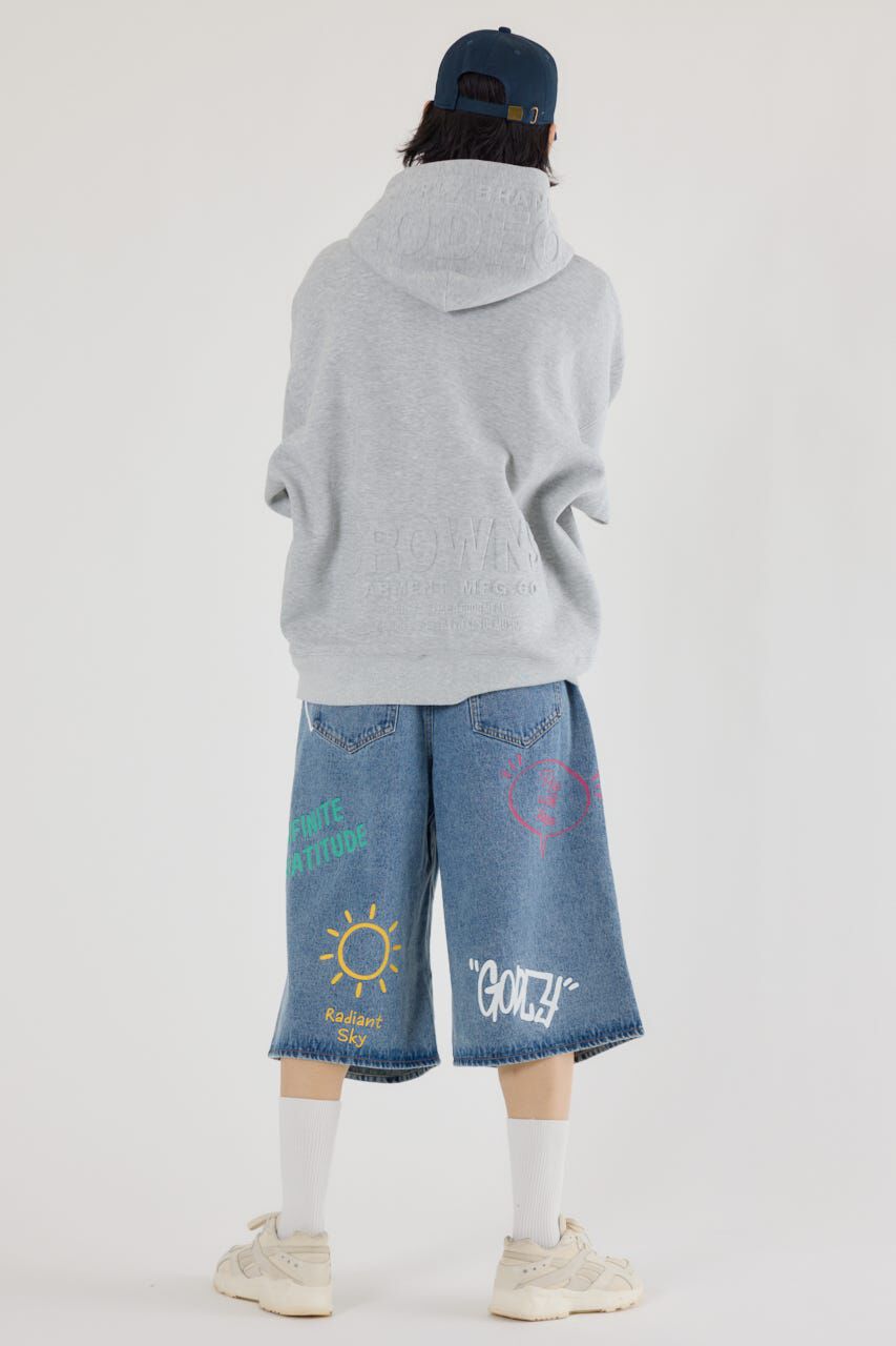 RODEO CROWNS「ラクガキバミューダデニムパンツ」|デニム|