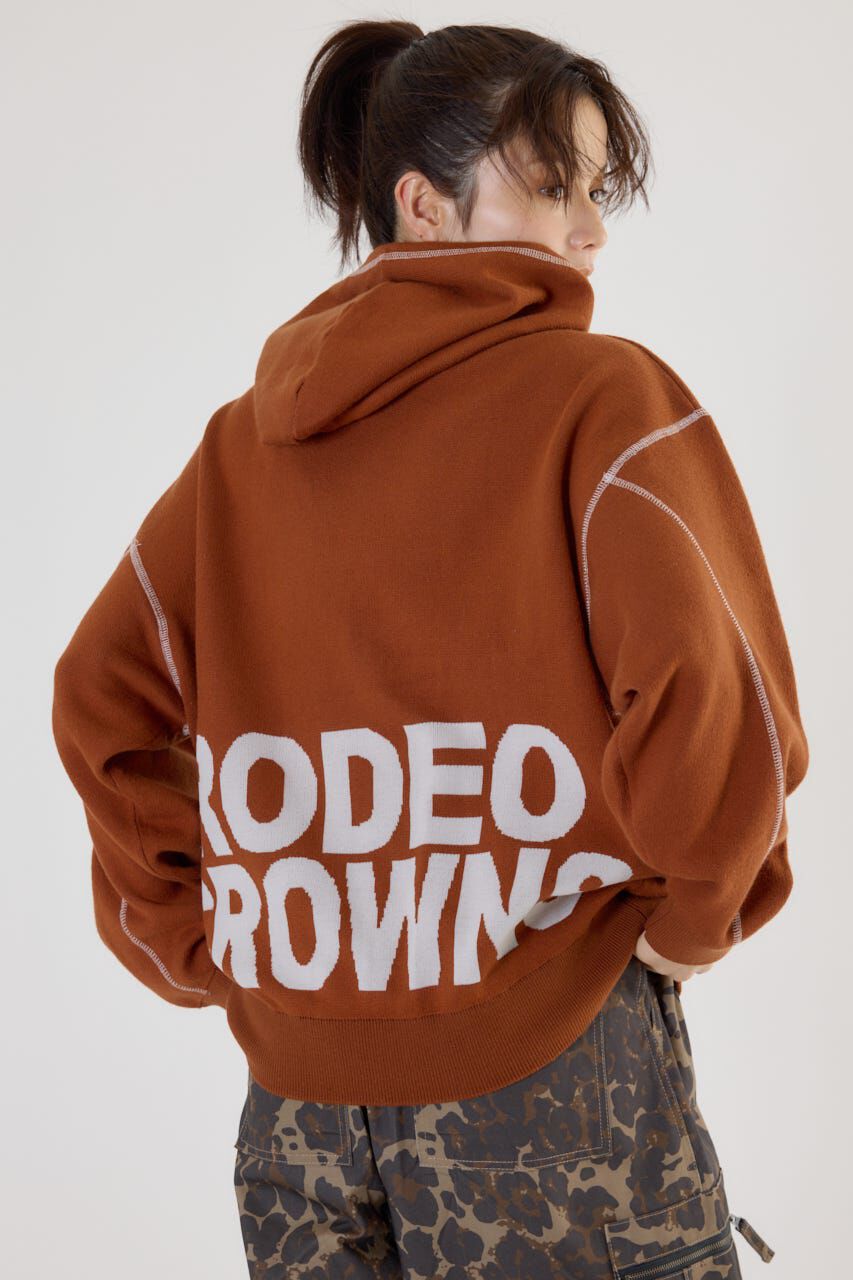 RODEO CROWNS「スウェットライクジャガードロゴフーディー」|パーカー|