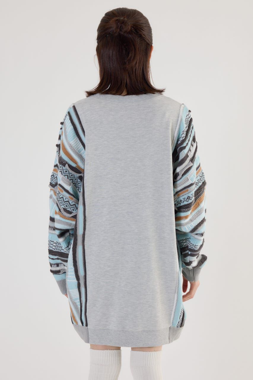 RODEO CROWNS「3D マルチカラーニットドッキングチュニック」|ニット・セーター|