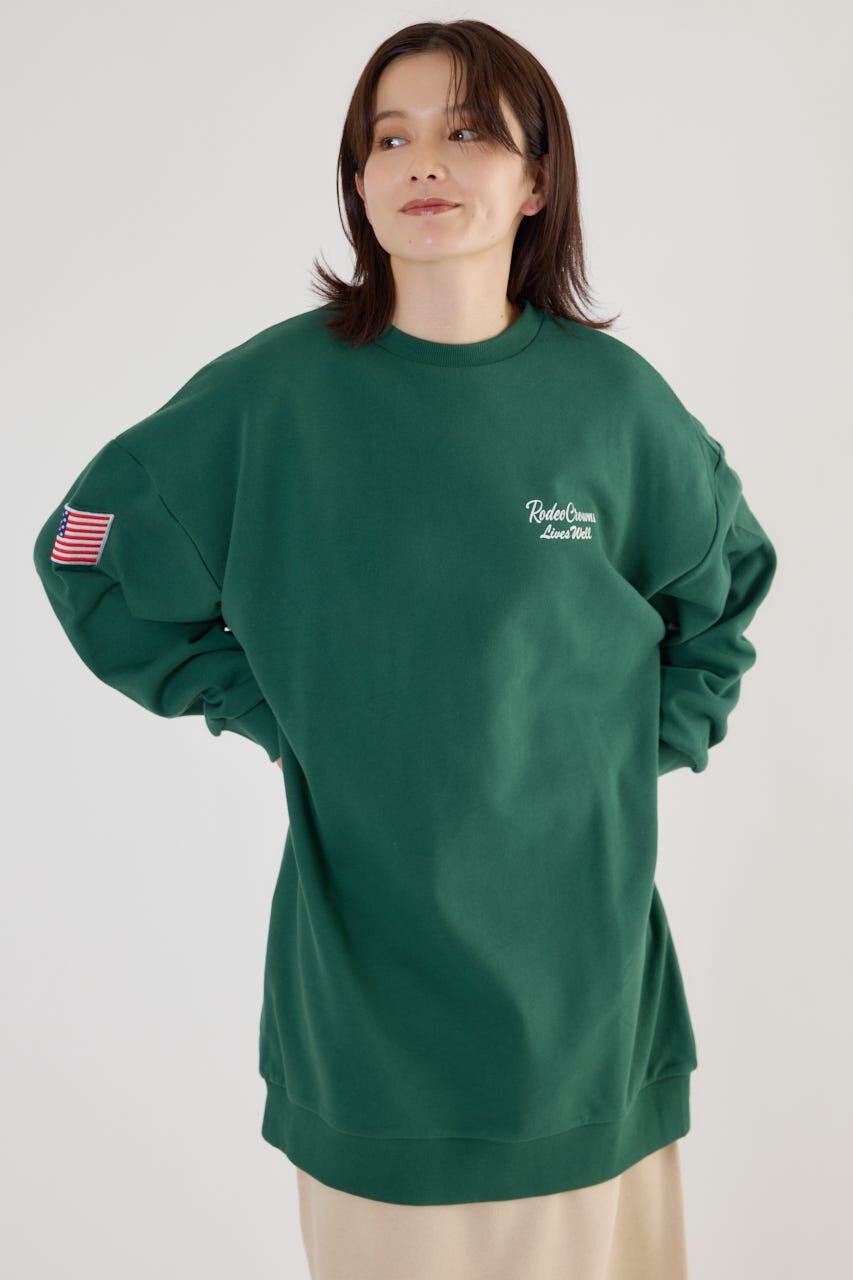 RODEO CROWNS「バンダナパッチスウェットワンピース」|ワンピース|