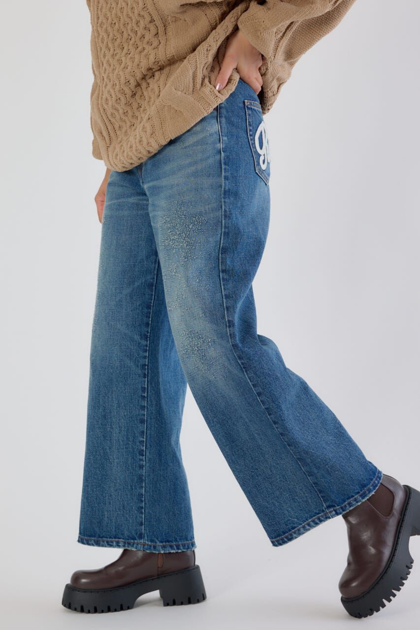 RODEO CROWNS「HIP EMB LOOSE DENIM」|デニム|