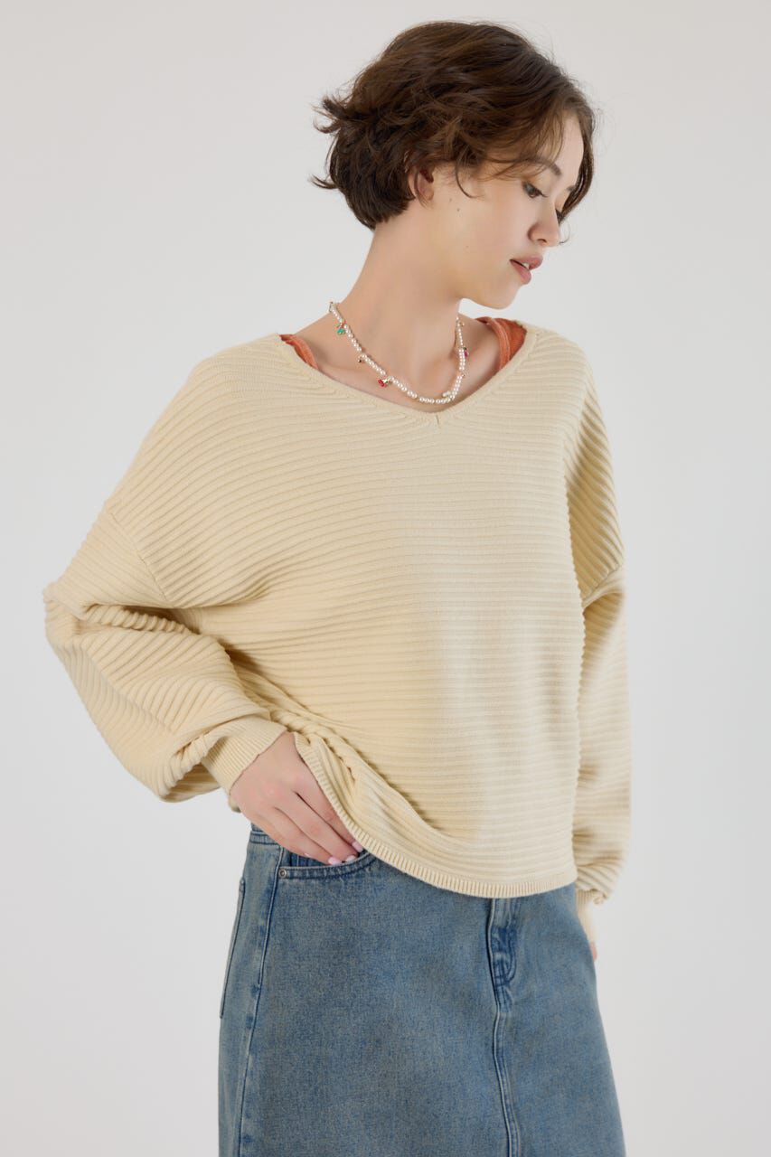 RODEO CROWNS「2WAYクロスニットトップス」|ニット・セーター|