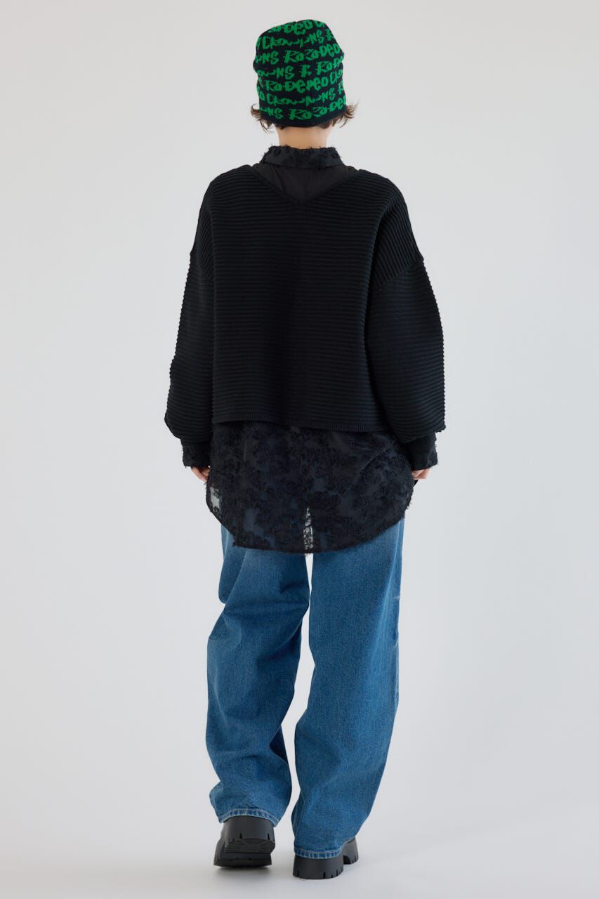 RODEO CROWNS「2WAYクロスニットトップス」|ニット・セーター|