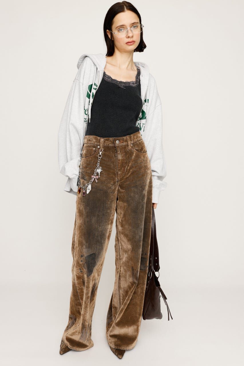 SLY「L／W VINTAGE FLOCKY DENIM パンツ」|デニム|