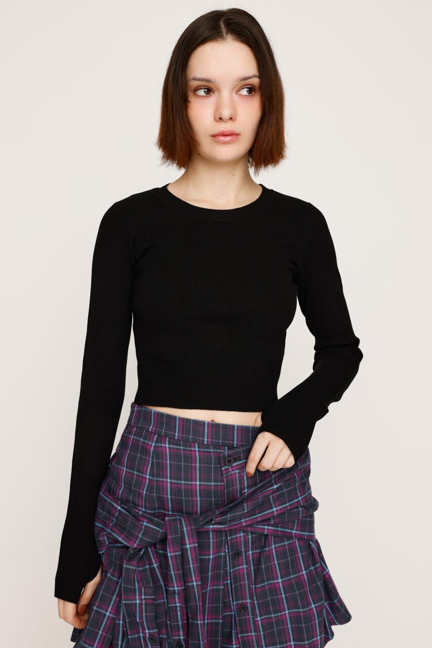SLY「BASIC HG RIB トップス」|ニット・セーター|