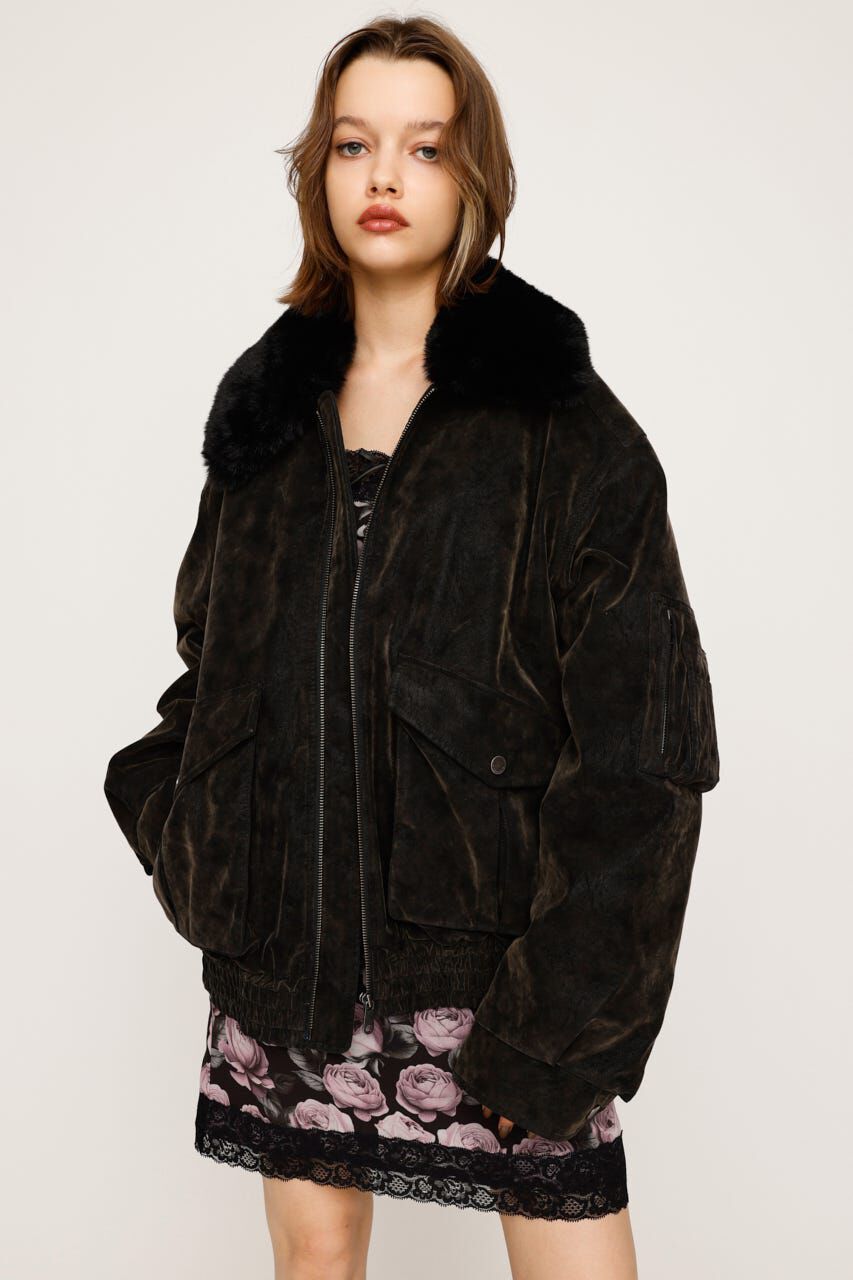 SLY「WASHED PUFFER ブルゾン」|ブルゾン・スタジャン|