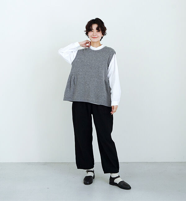 オオカミとフクロウ「オオカミと夜のリスと星のマルシェ」|ニット・セーター|