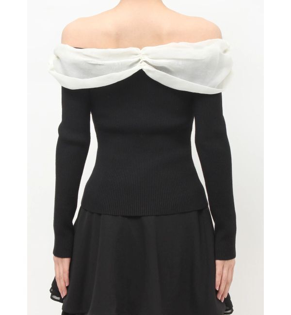 RESEXXY「フロントリボンリブニットトップス」|ニット・セーター|