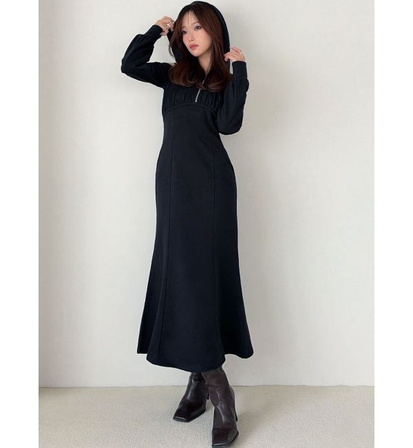 RESEXXY「【追加生産分】レイヤードフーディワンピース」|ワンピース|