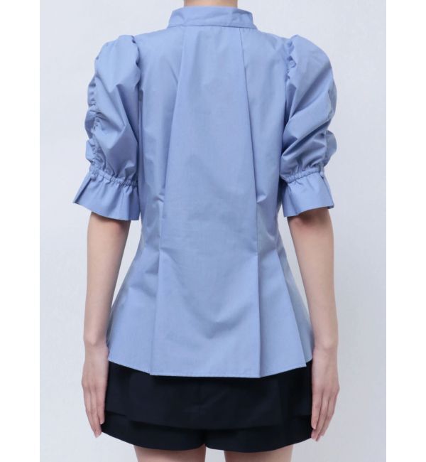 dazzlin「ペプラムタックボウタイブラウス」|シャツ・ブラウス|