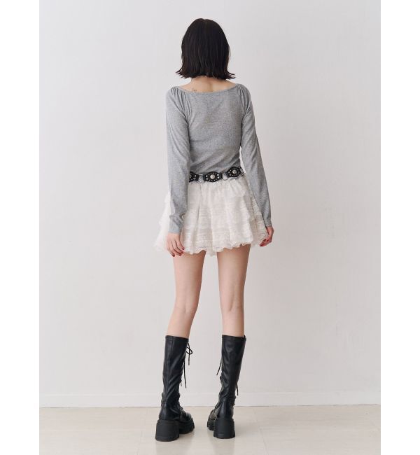 jouetie「レースドッキングカットトップス」|Tシャツ・カットソー|