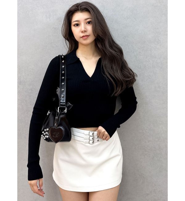 GYDA「POLOニットトップス」|ニット・セーター|