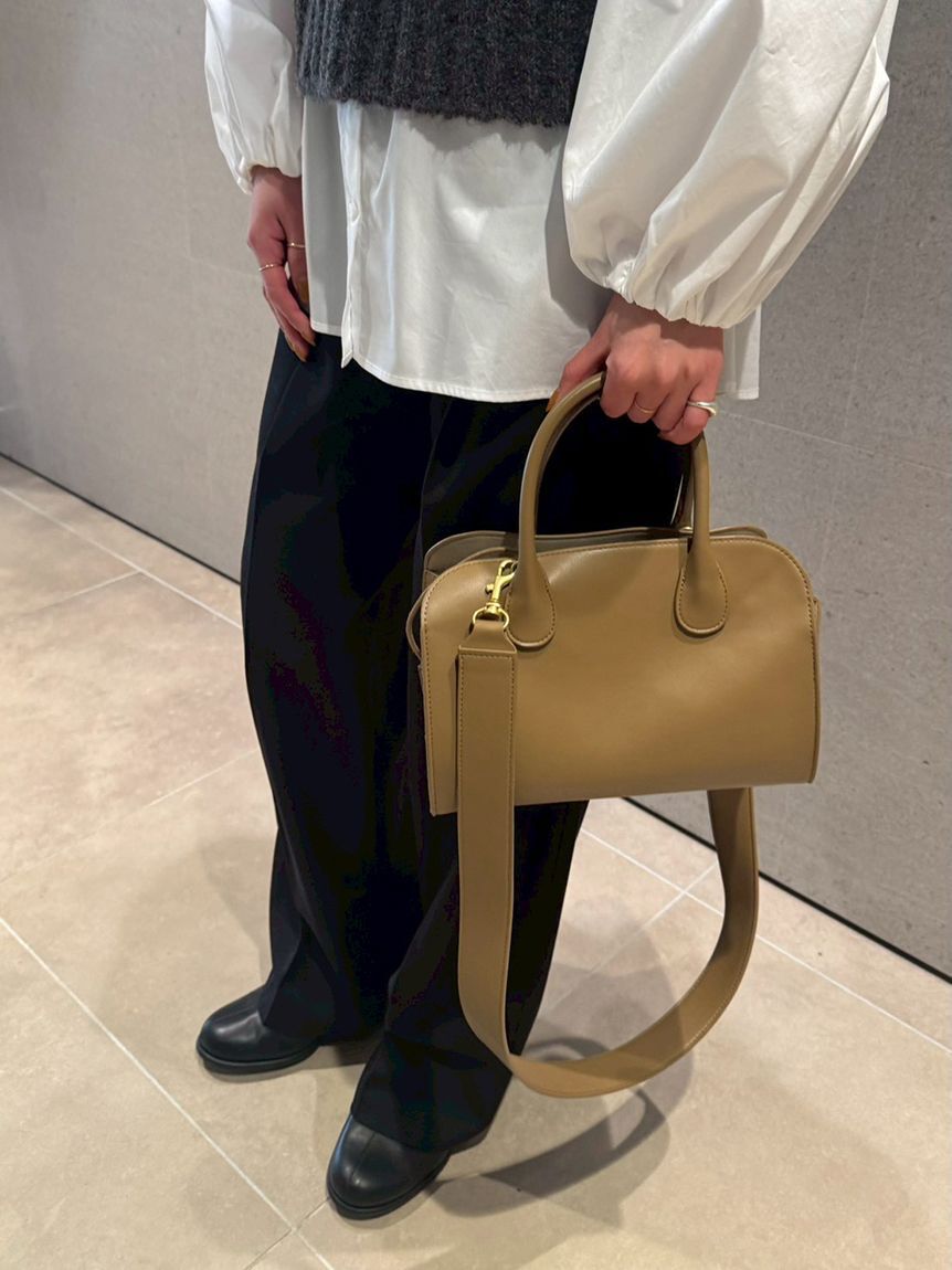 Mila Owen「巾着付きボストンショルダーバッグ」|ショルダー・メッセンジャー|