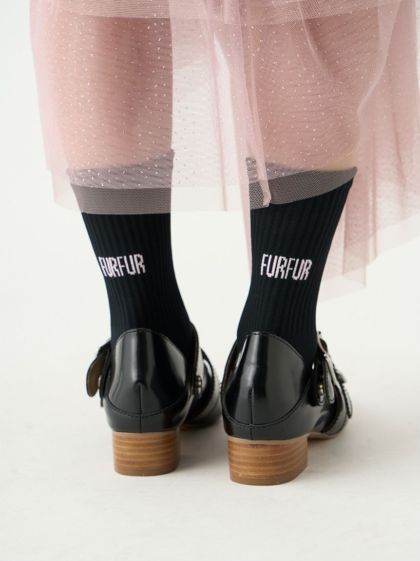 FURFUR「ロゴ入りリブソックス」|ソックス|