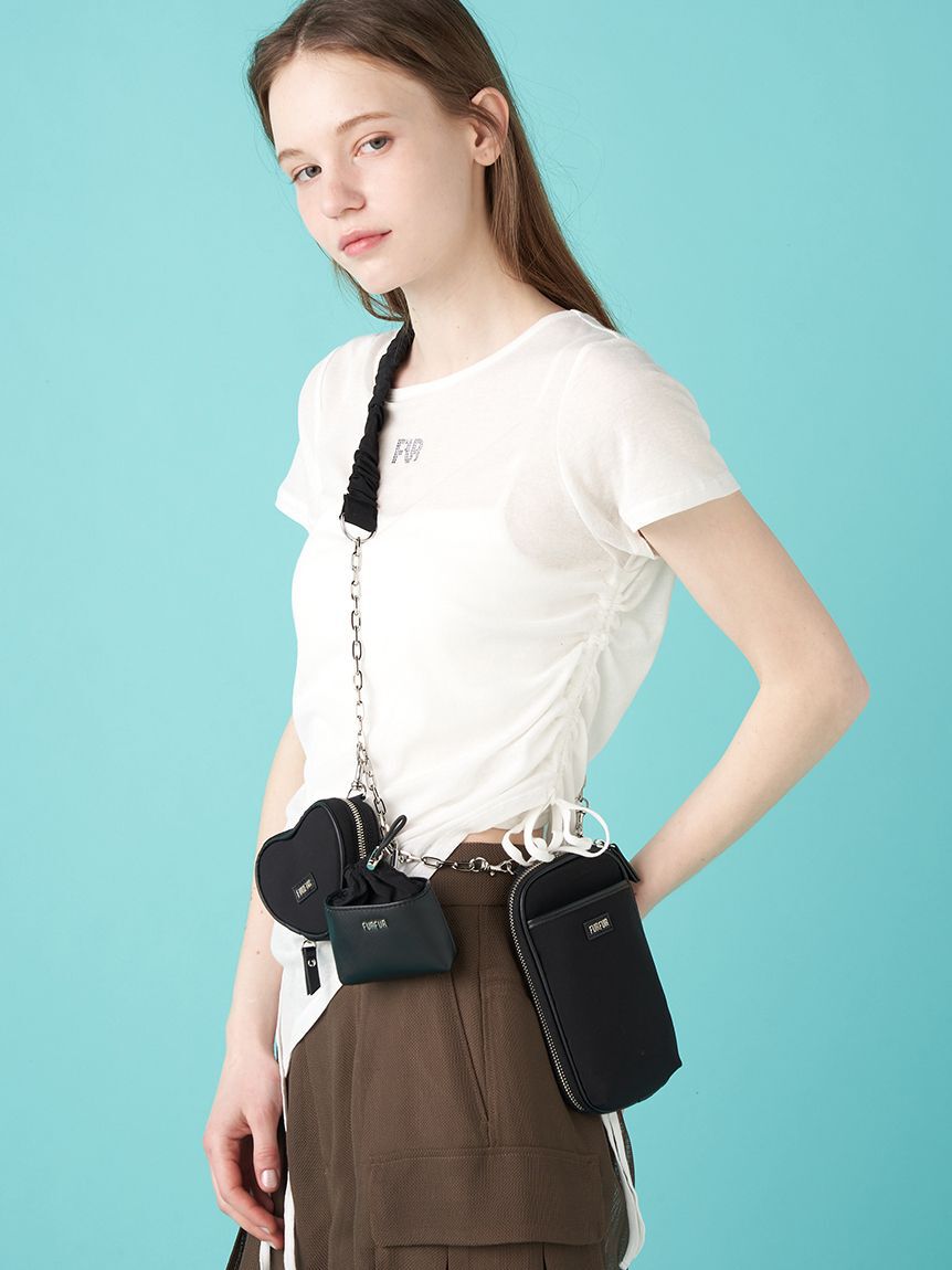 FURFUR「【WEB限定カラー】マテリアルコンビ3SETショルダーバッグ」|ショルダー・メッセンジャー|