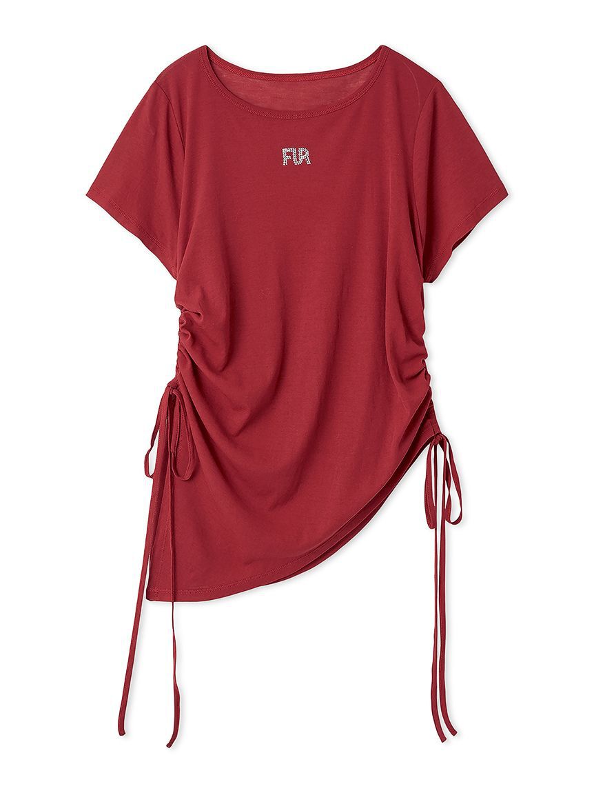 FURFUR「【WEB限定カラー】クリスタルロゴアシンメトリーTシャツ」|Tシャツ・カットソー|