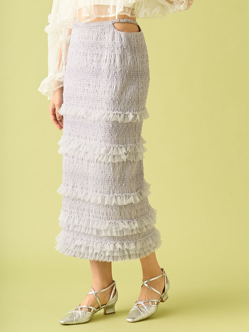 FURFUR「フリルＩラインスカート」|スカート|
