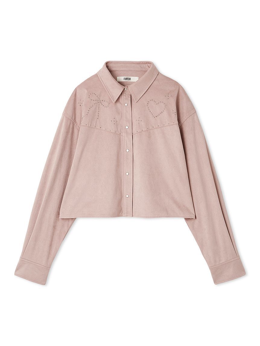 FURFUR「スタッズデザインシャツジャケット」|シャツ・ブラウス|