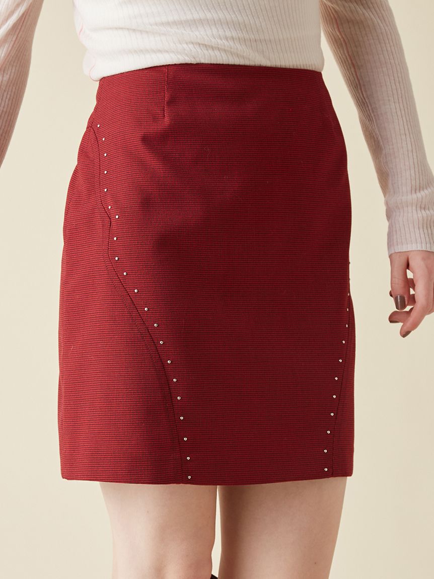 FURFUR「スタッズデザインミニスカート」|スカート|