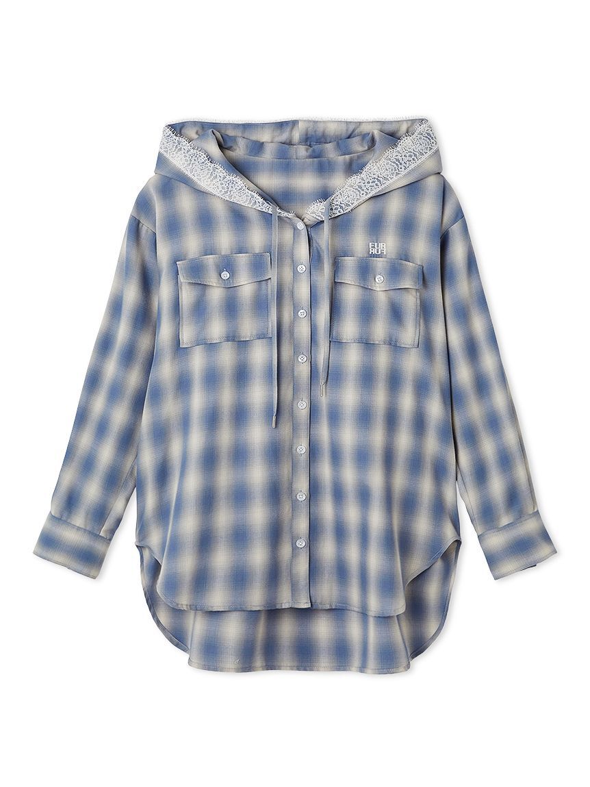 FURFUR「フーディーオンブレーチェックシャツ」|シャツ・ブラウス|