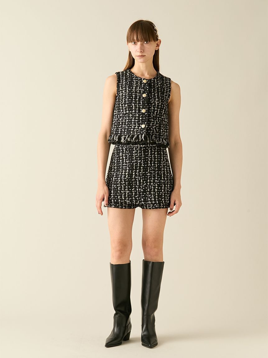 FURFUR「【限定カラー】ツイードベスト」|ダウンベスト・ベスト|