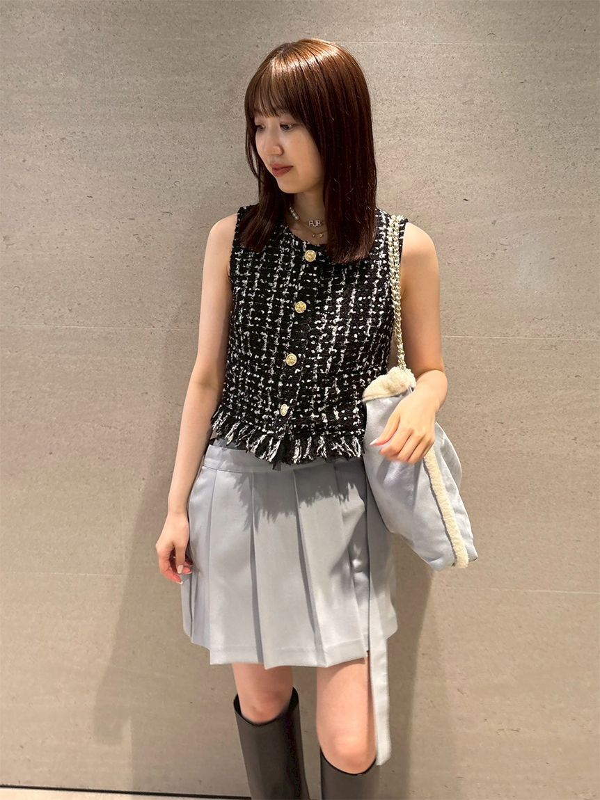 FURFUR「【限定カラー】ツイードベスト」|ダウンベスト・ベスト|