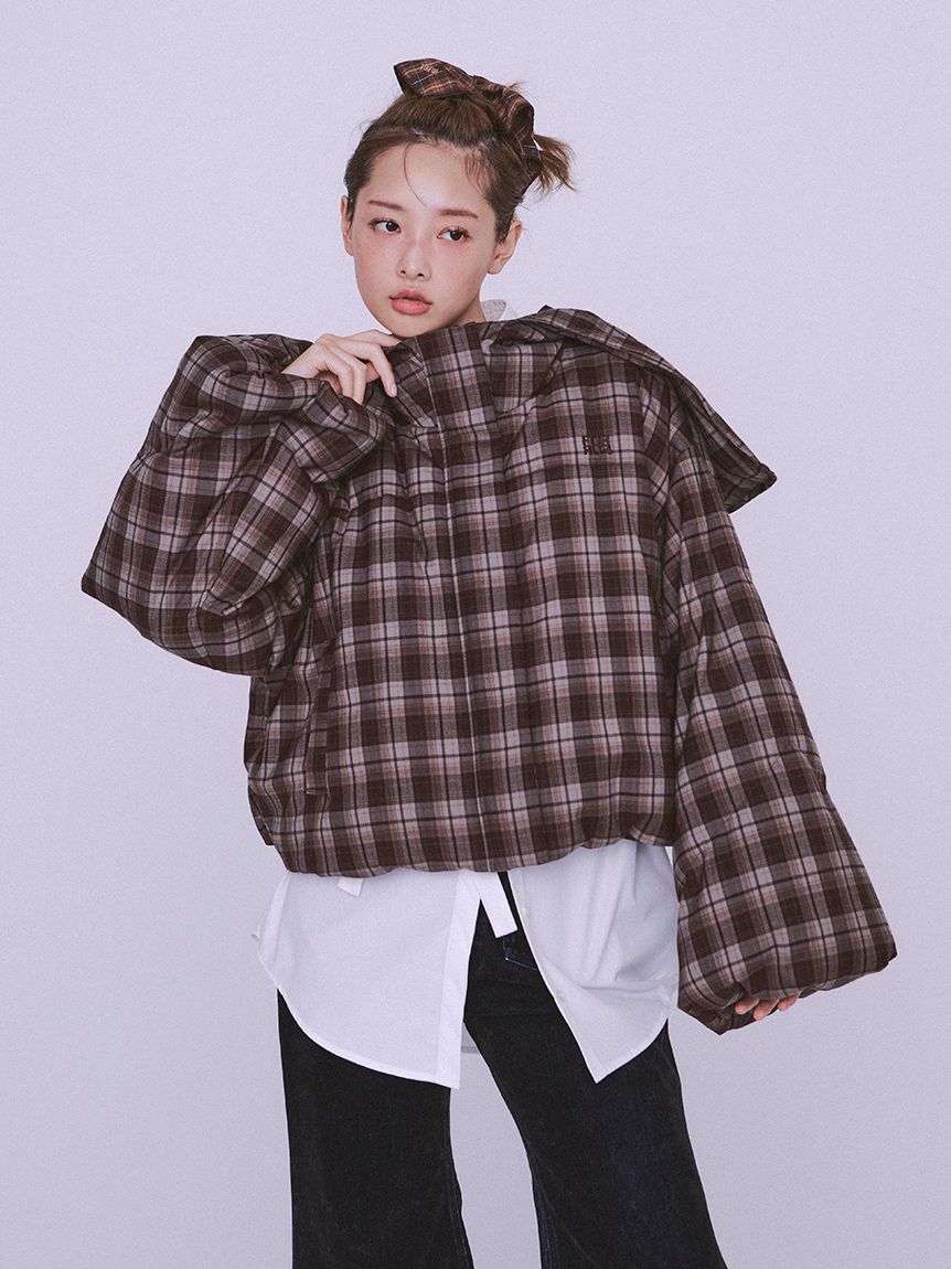 FURFUR「スクエアビッグシュシュ」|ヘアバンド|