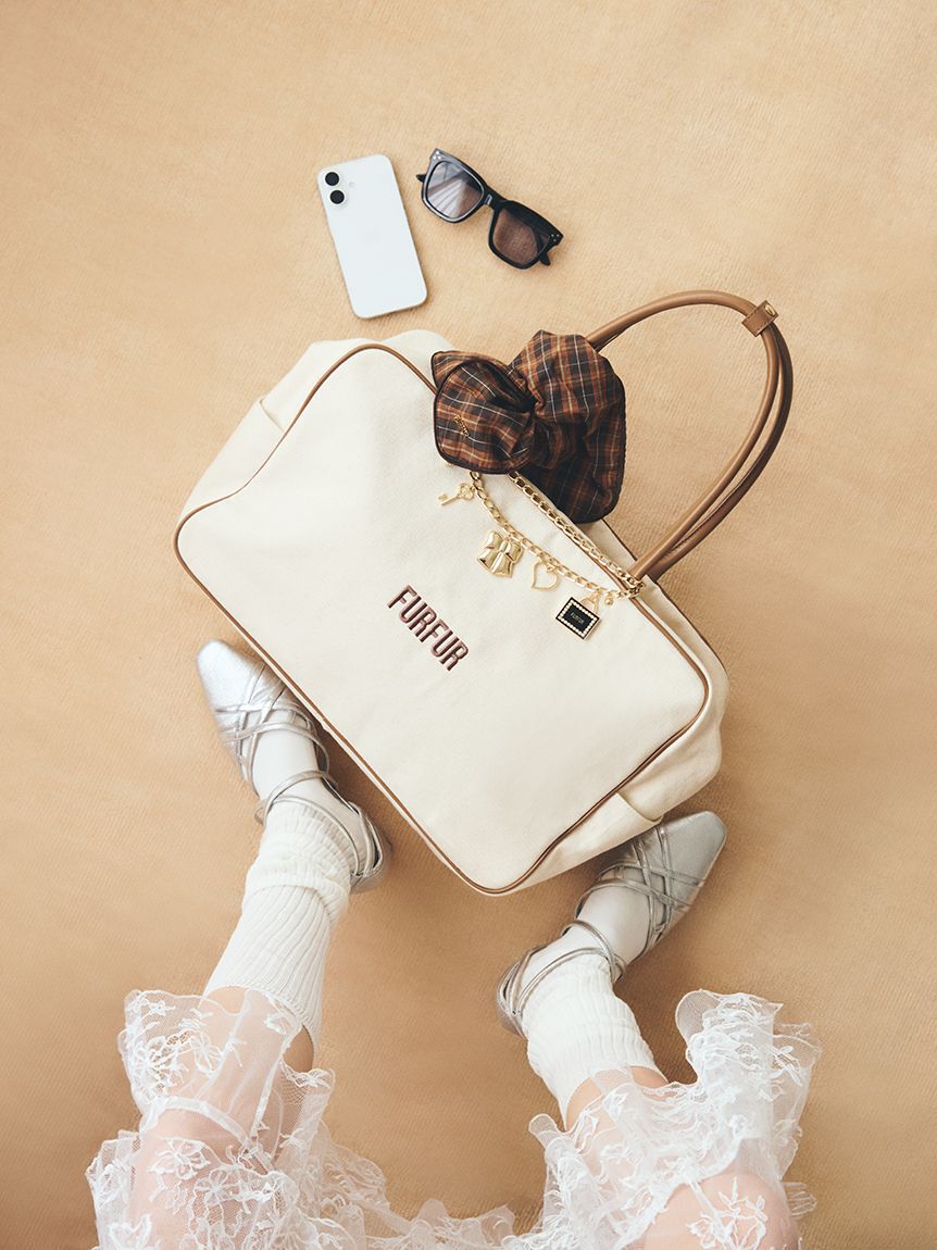 FURFUR「スクエアビッグシュシュ」|ヘアバンド|