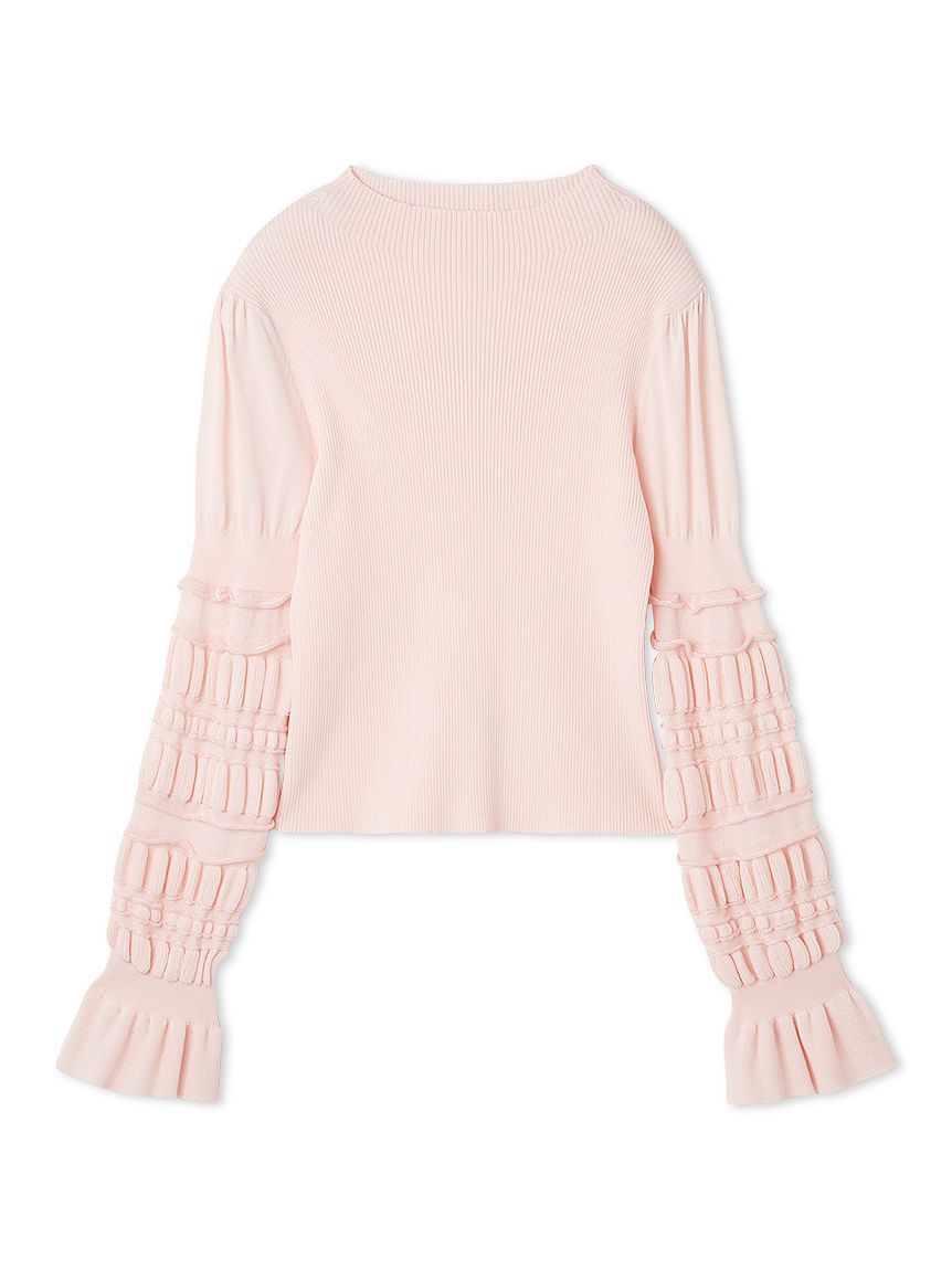 FURFUR「イレギュラーリブスリーブニットトップス」|ニット・セーター|