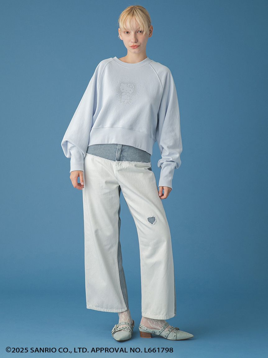 FURFUR「【WEB・一部店舗限定カラー】HELLO KITTYクリスタルスウェット」|スウェット・ジャージ|