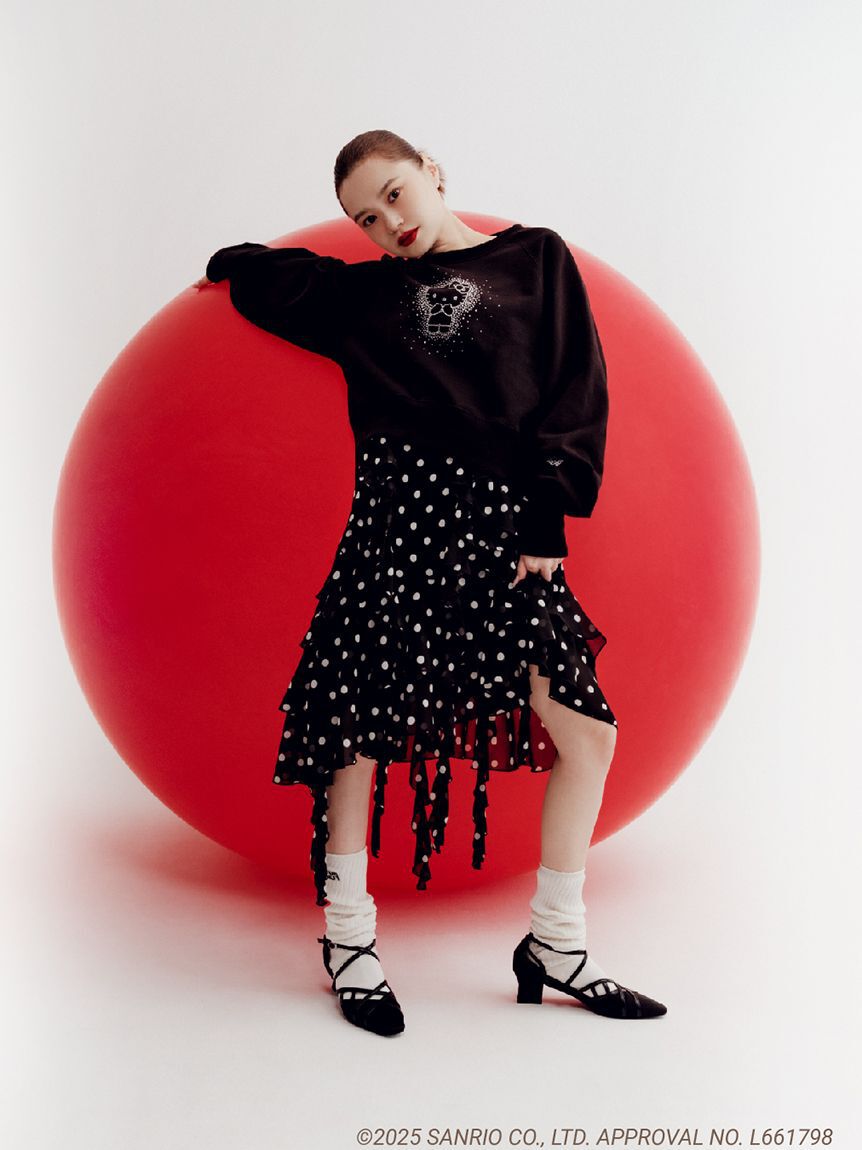 FURFUR「【WEB・一部店舗限定カラー】HELLO KITTYクリスタルスウェット」|スウェット・ジャージ|