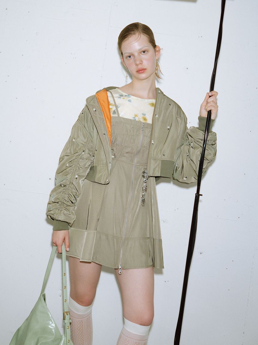 FURFUR「ミリタリーキャミソールワンピース」|ワンピース|